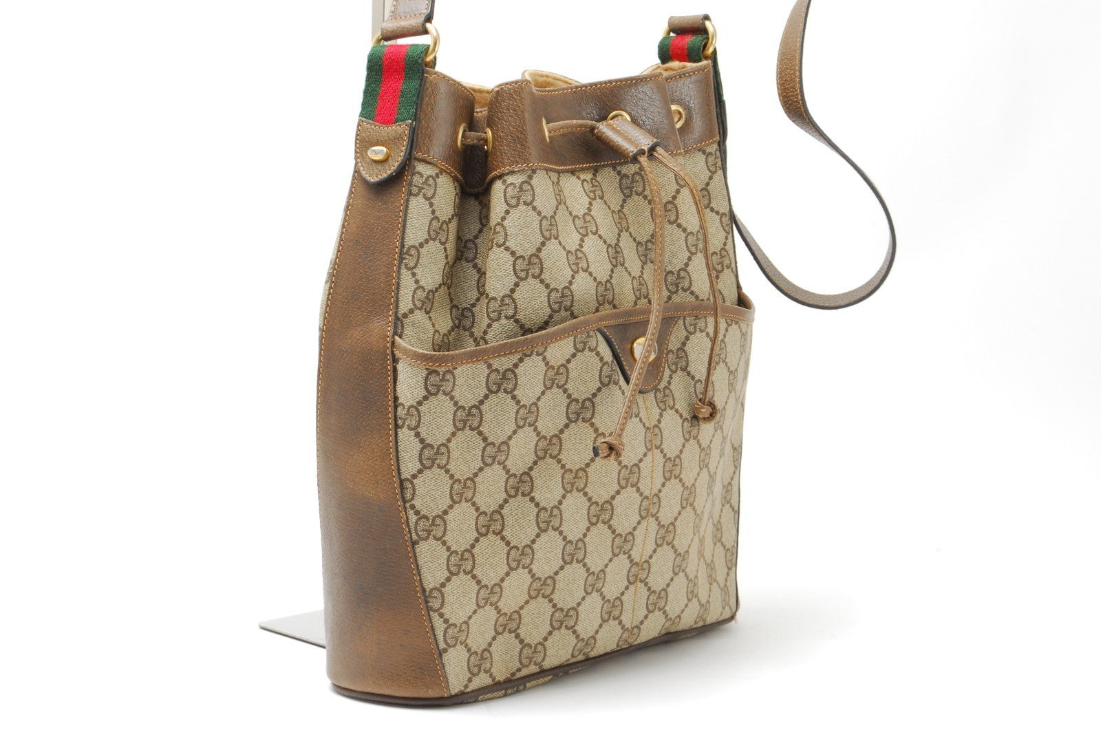 Gucci Sherry Line Shoulder Bag - Brown, Leather