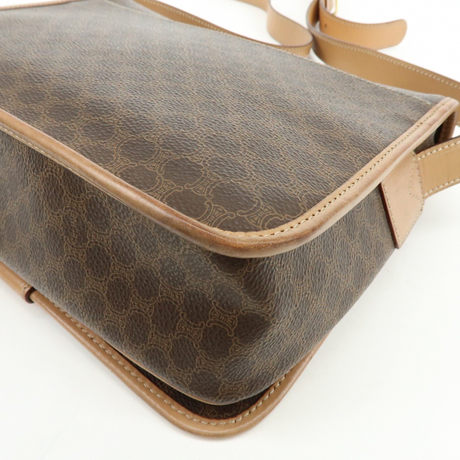 Celine Macadam Shoulder Bag - Brown, PVC Leather