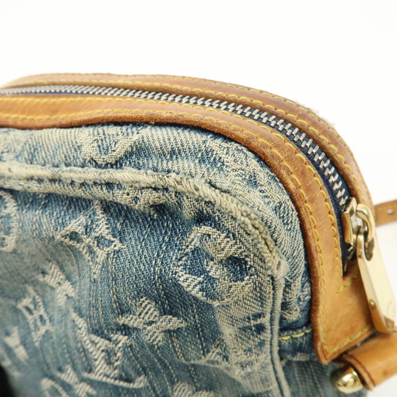 Louis Vuitton Monogram Denim Camera Bag Shoulder Bag Blue