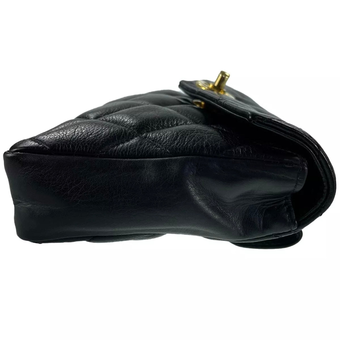 Chanel Matelasse Lambskin Leather Black Waist bag