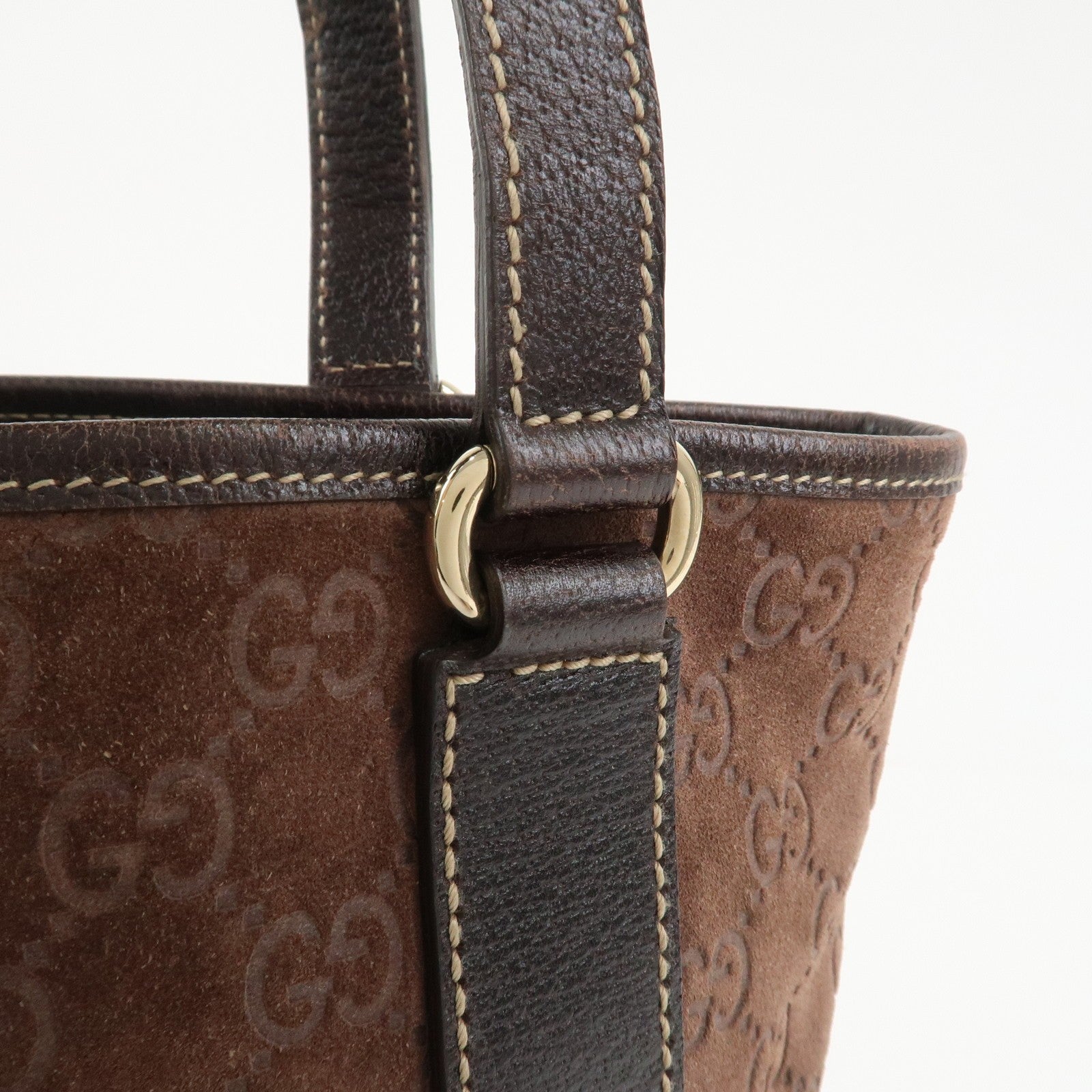 Gucci Tote Bag - Brown, Suede Leather