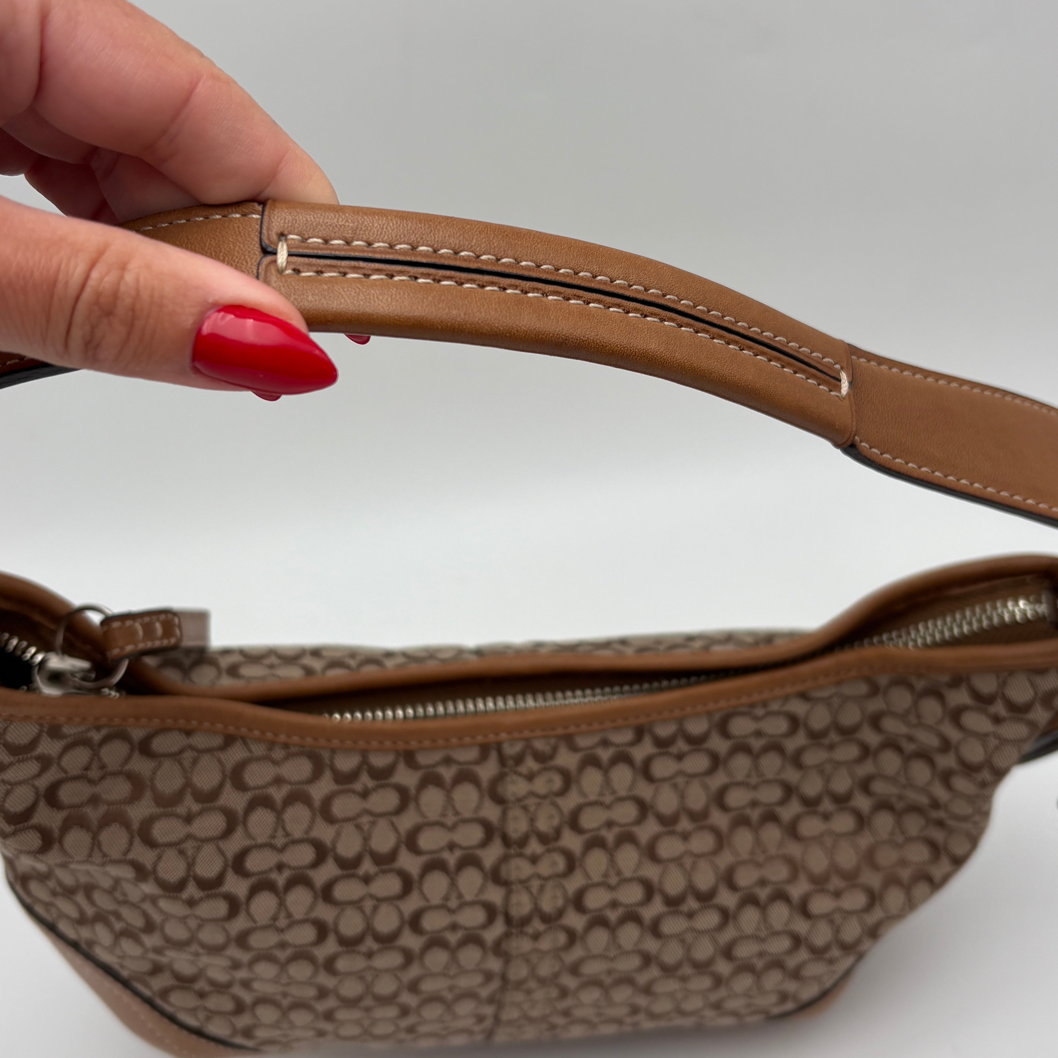 Coach signature shoulder bag