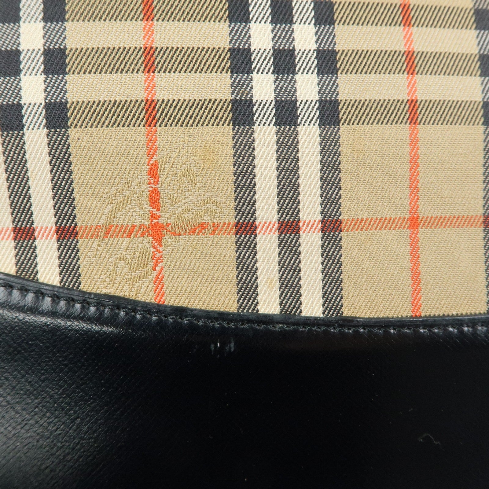 Burberry Nova Plaid Tote Shoulder Bag - Beige, Canvas and Leather