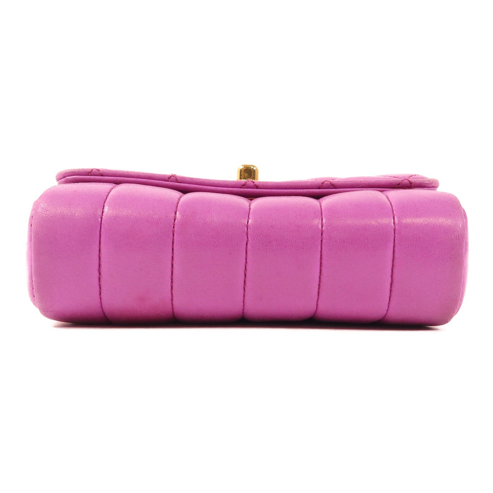Chanel CC GHW Shoulder Bag - Purple, Calfskin Leather