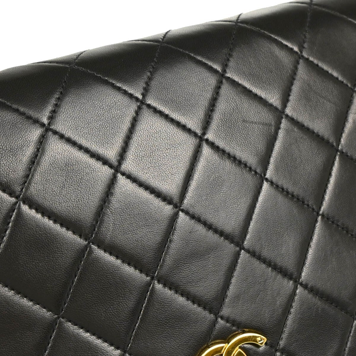 Chanel Single Chain Shoulder Shoulder Bag - Black, Lambskin Leather