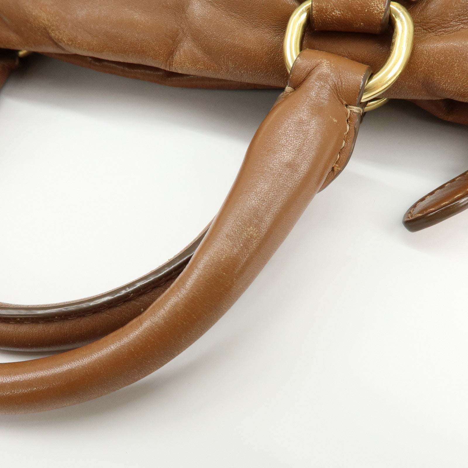 Prada 2Way Bag Handbag - Brown, Leather