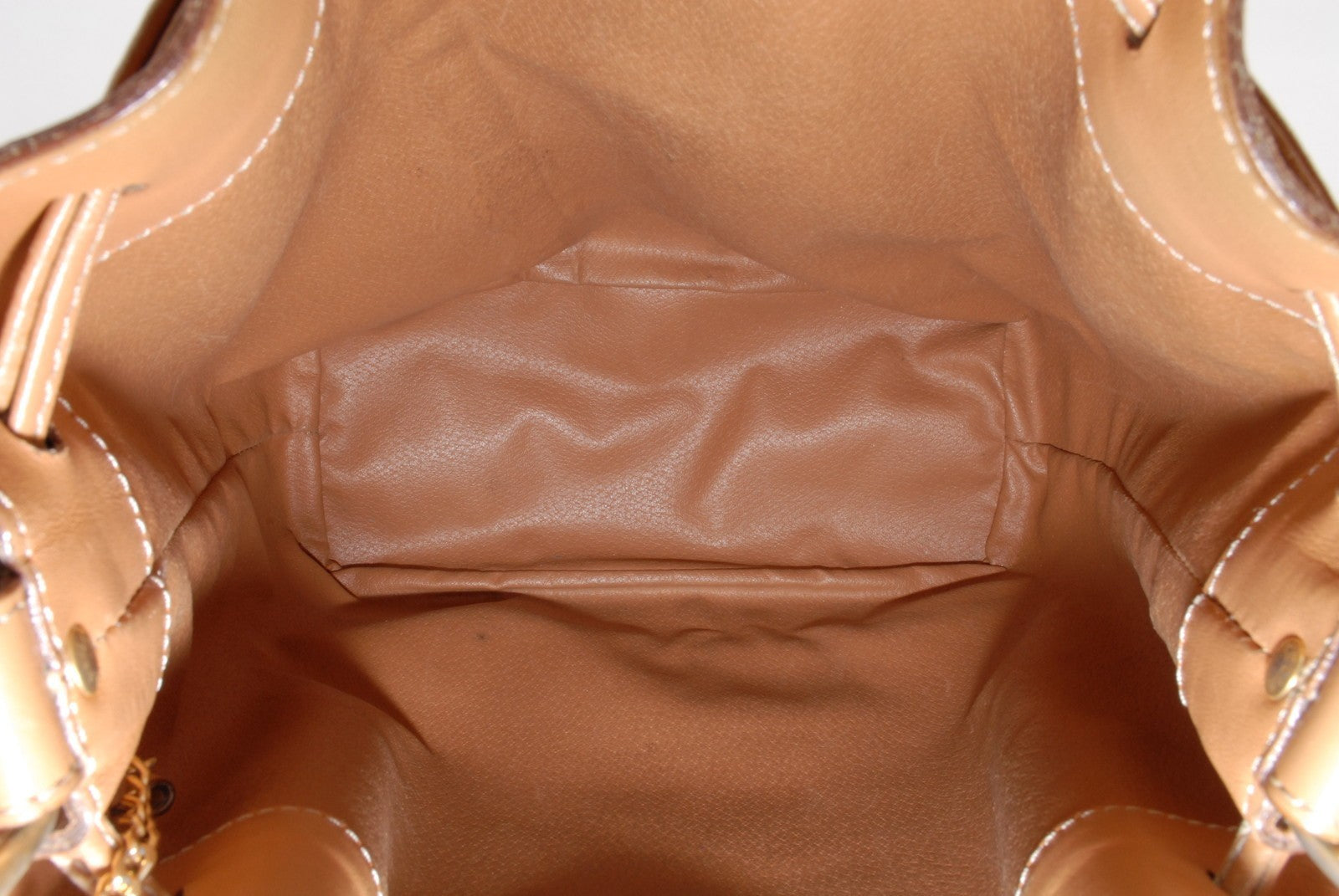 Celine Macadam Drawstring Bucket Shoulder Bag - Brown, PVC Leather מגיע עם הארנק!