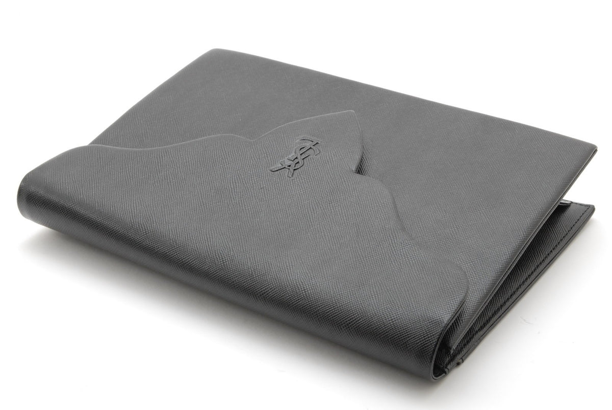 Saint Laurent Yves Saint Laurent Clutch Bag - Black, Leather