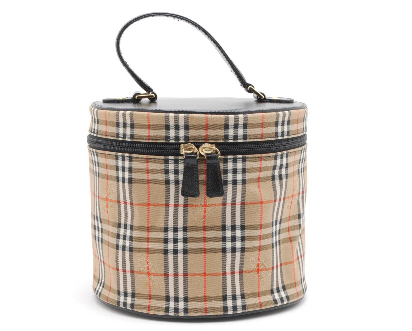 Burberry Vanity Bag Handbag - Beige, Leather