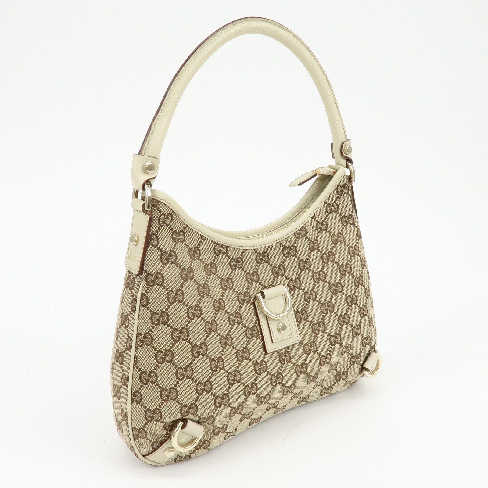 Gucci Abbey Hobo Shoulder Bag - Beige, GG Canvas and Leather