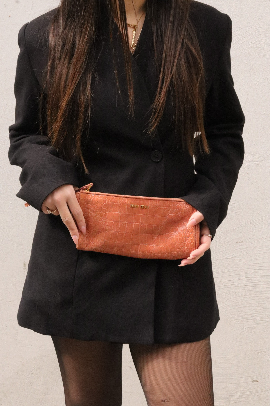 Miu Miu Croco Clutch