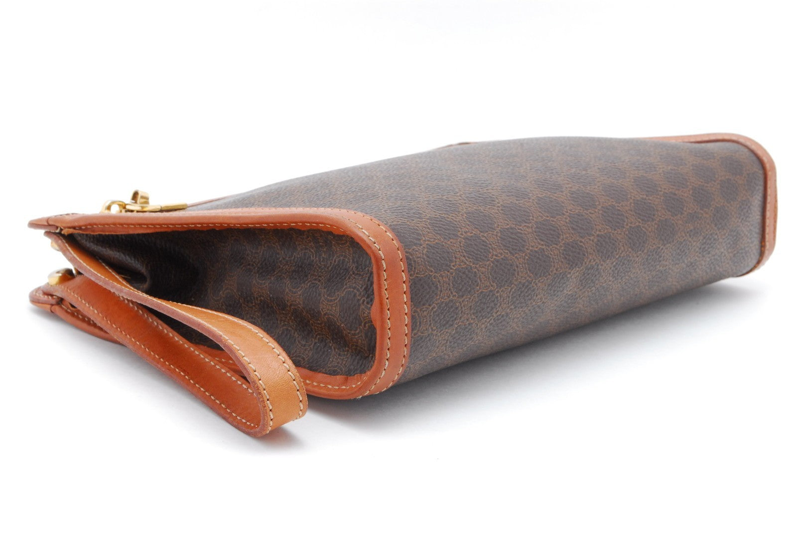 Celine Macadam Clutch Bag - Brown, PVC Leather