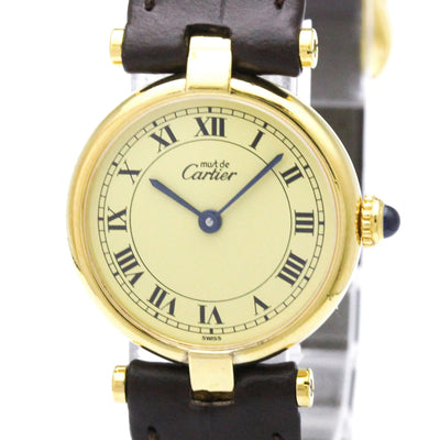 Cartier Must Vendome Wristwatch - Gold, Gold Plated