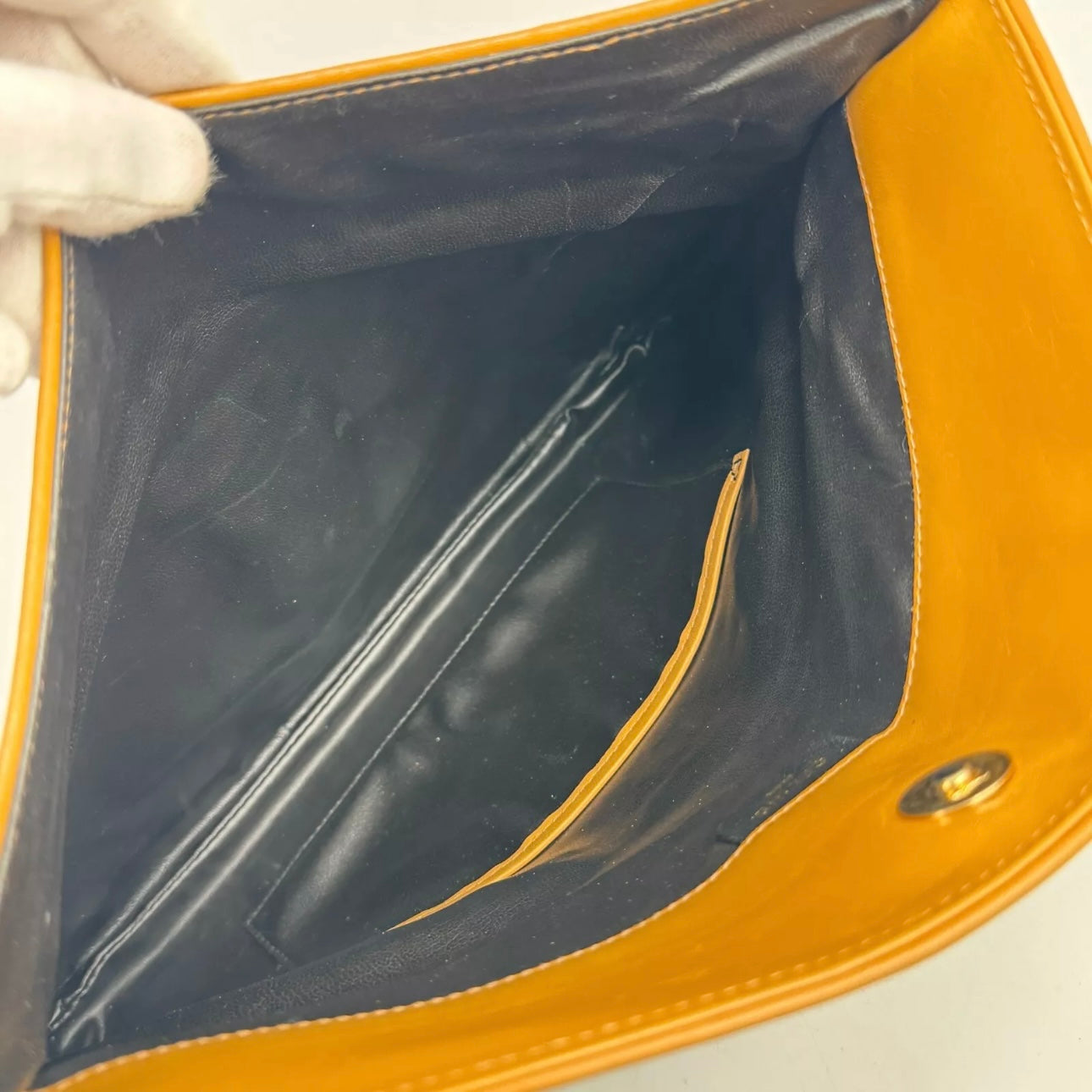 CELINE Triomphe Clutch - Black, Leather
