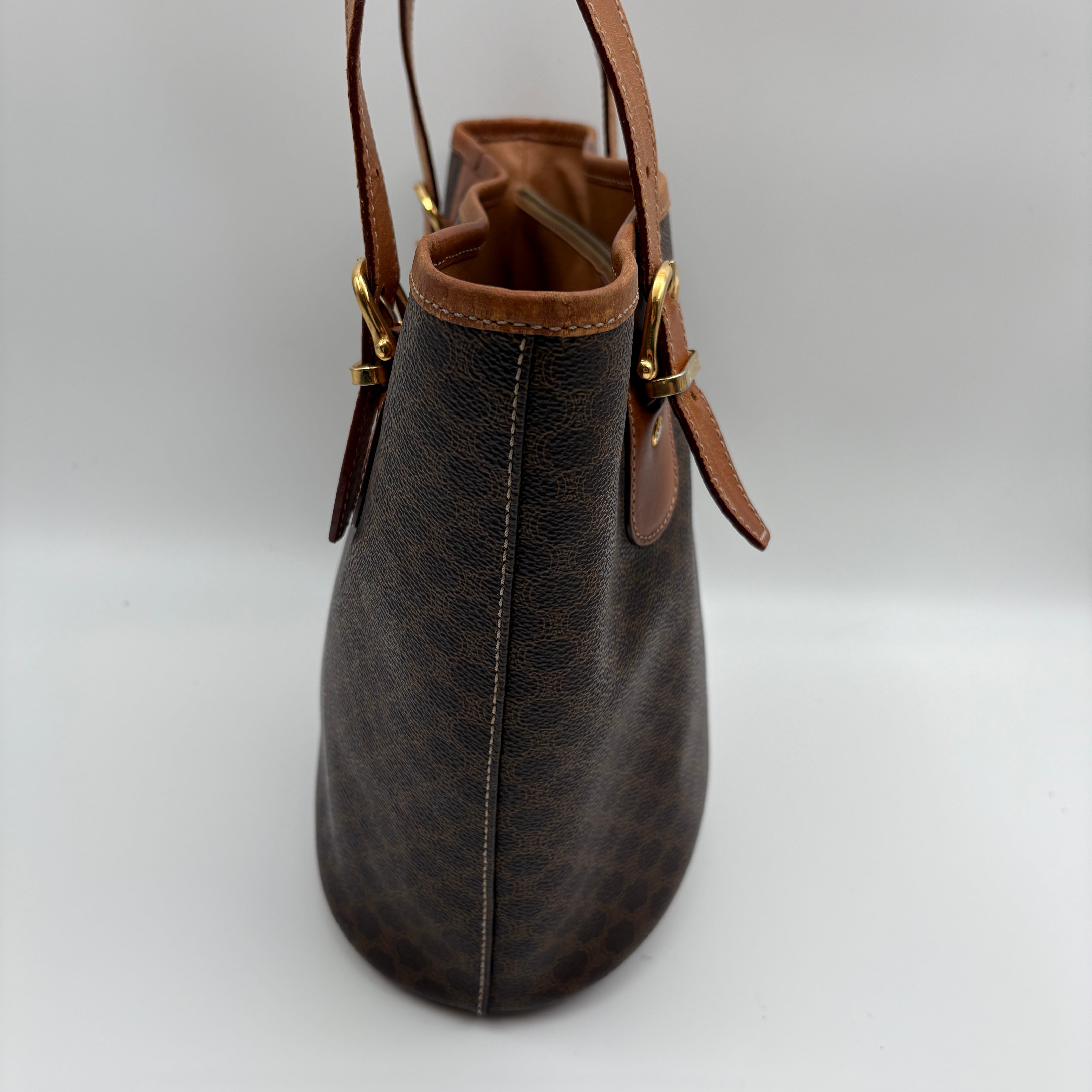 Bucket Tote Bag Macadam Pattern Triomphe