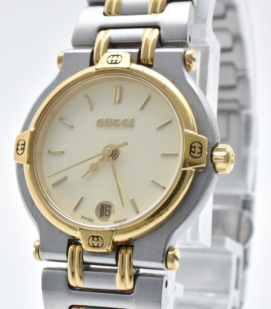Gucci 9000L Wristwatch - Ivory, Stainless Steel
