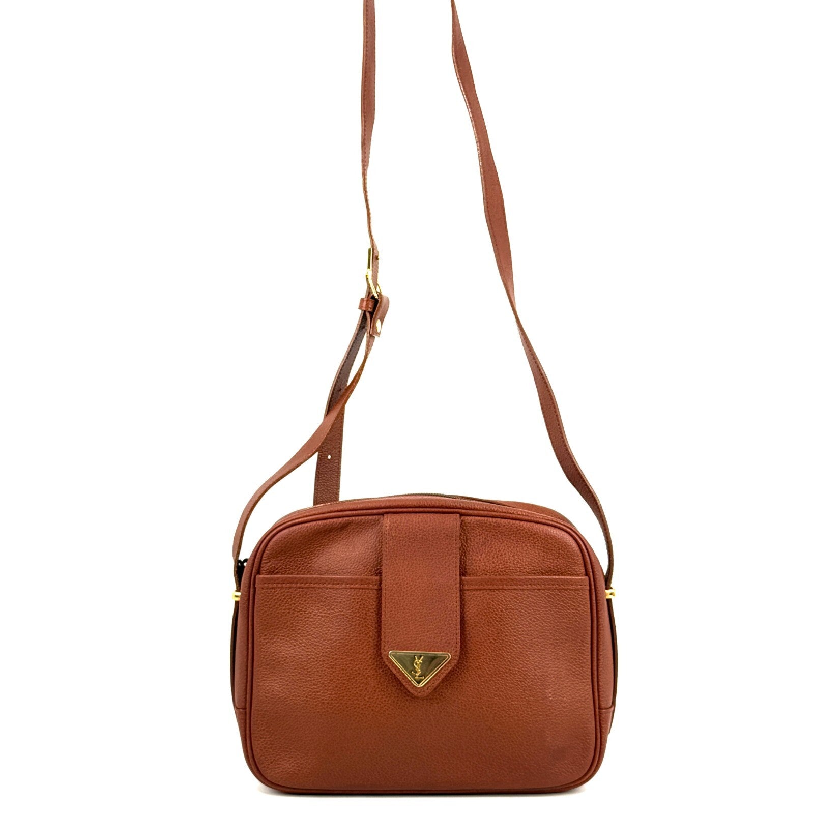 Saint Laurent Yves Saint Laurent Shoulder Bag - Brown, Leather