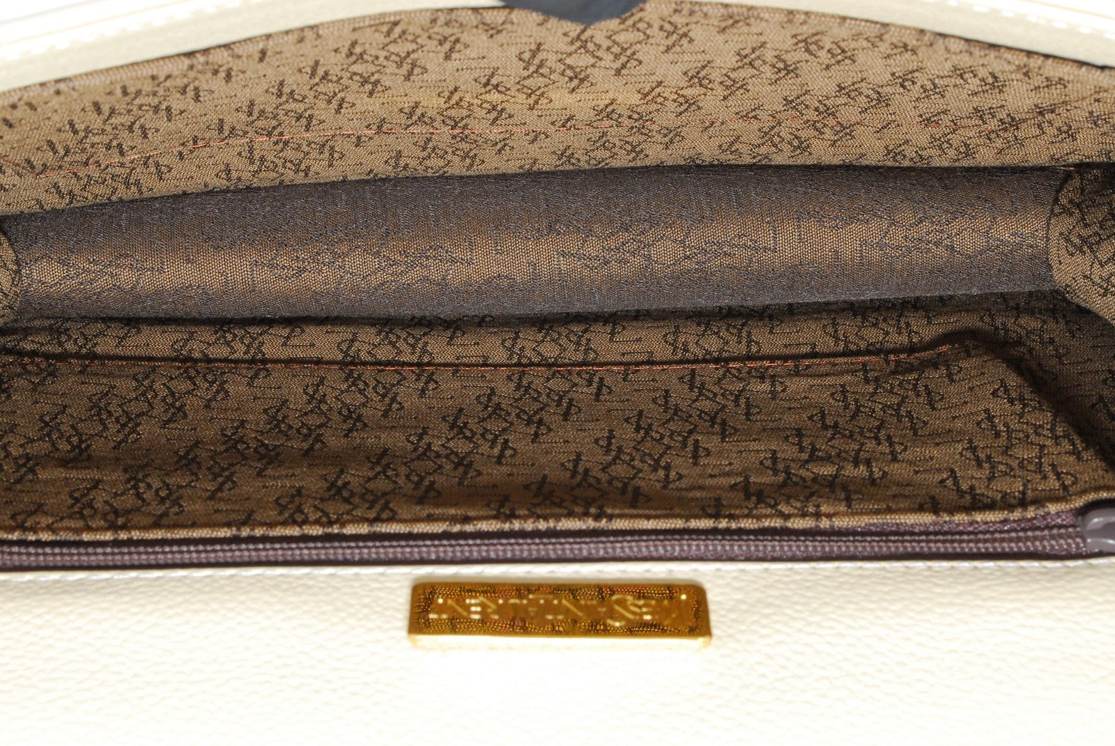 Saint Laurent Yves Saint Laurent Envelope Clutch Bag - Beige, Leather
