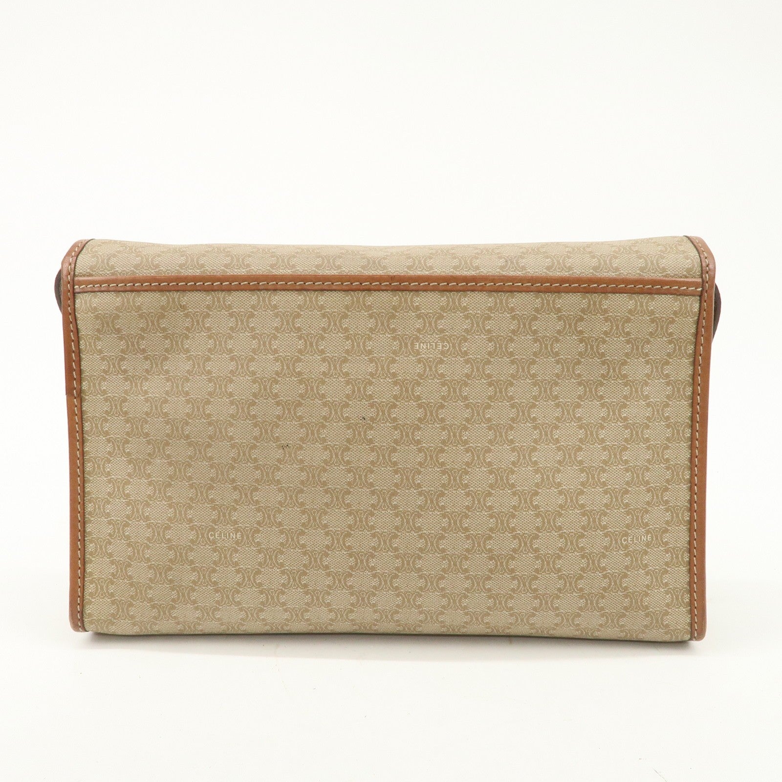 Celine Macadam 2Way Shoulder Bag - Beige, Leather