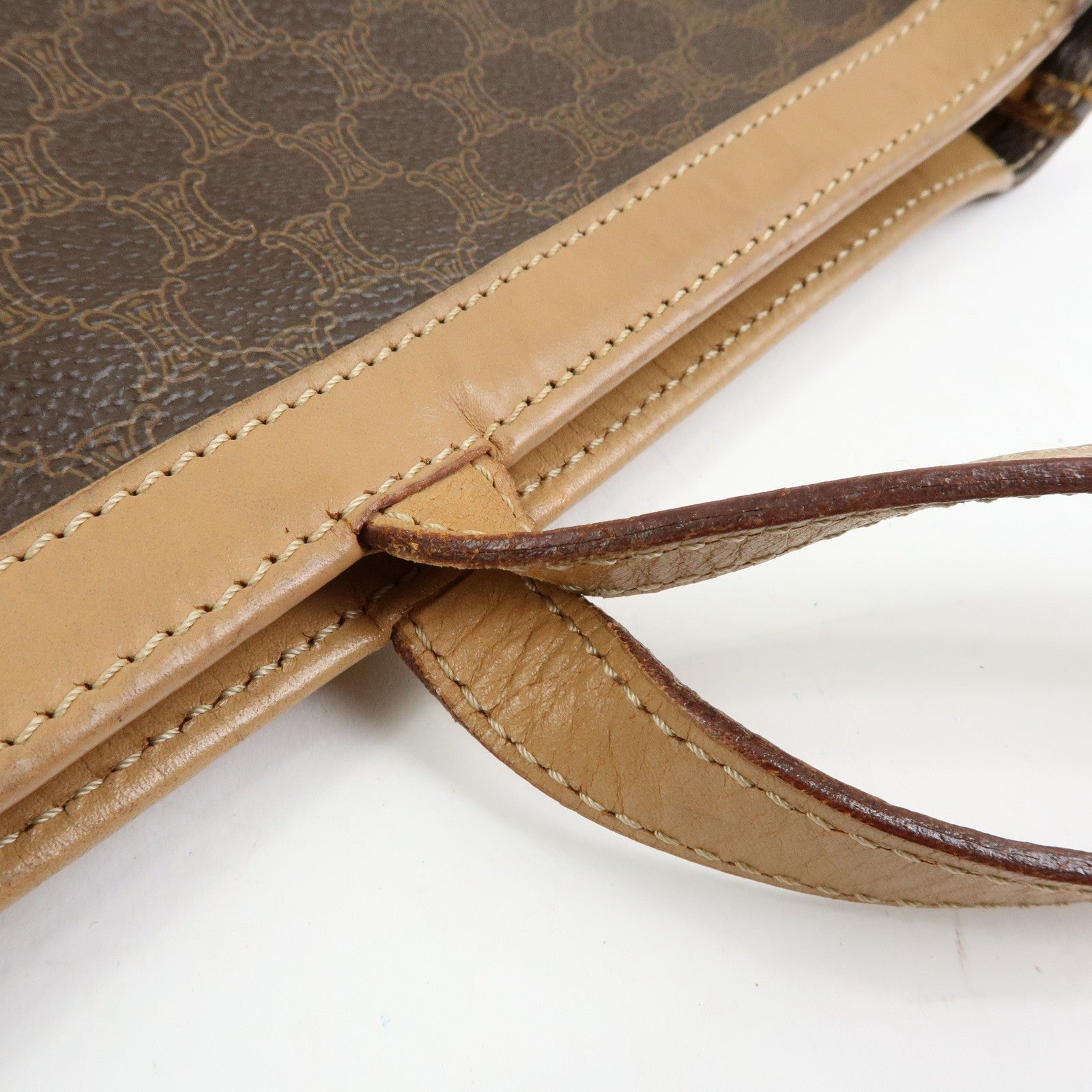 Celine Macadam Tote Bag - Brown, PVC Leather