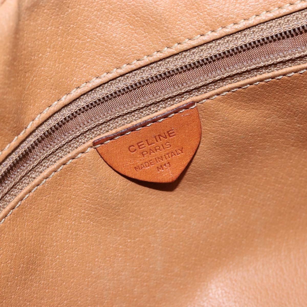 Celine Macadam Shoulder Bag - Brown/Gold, PVC Leather
