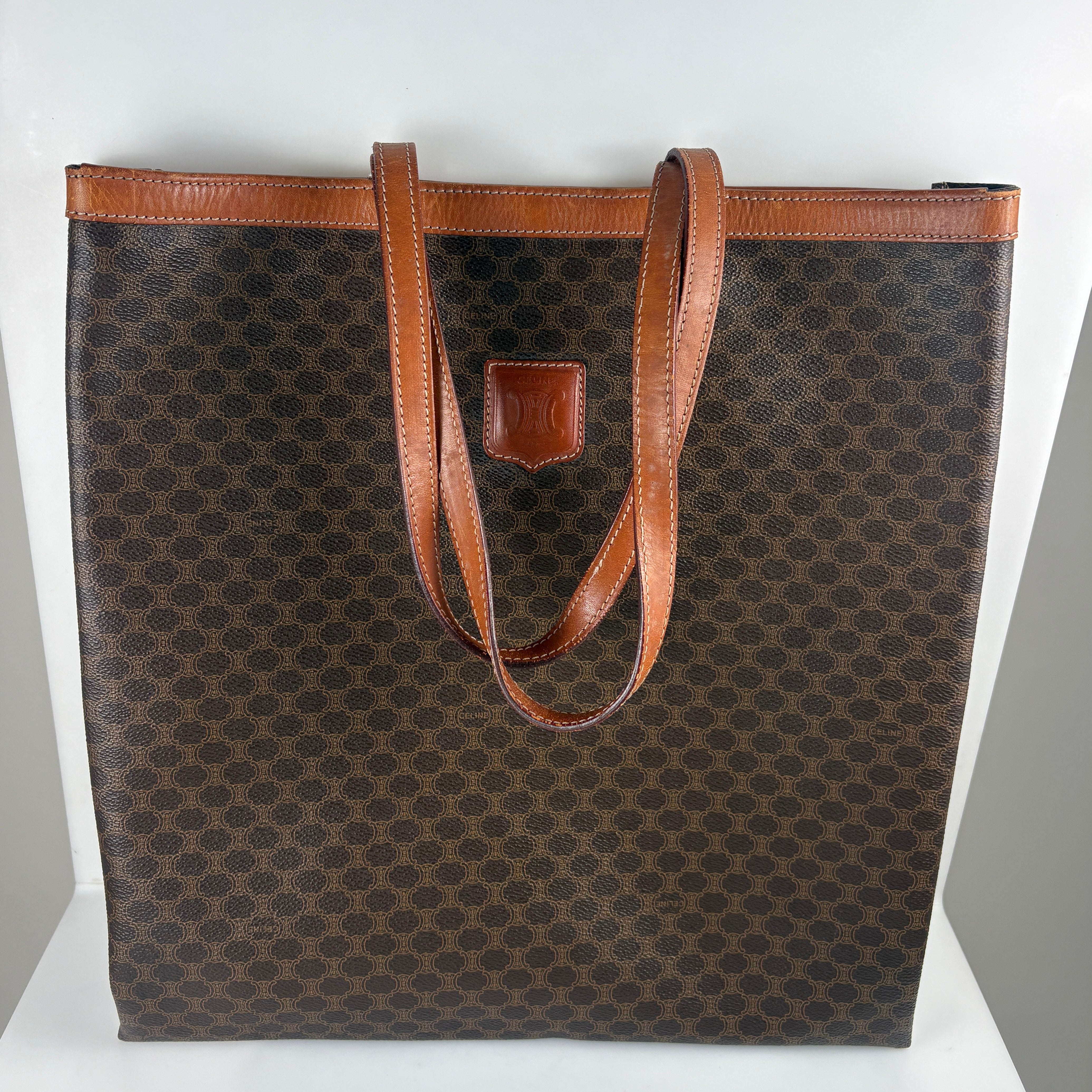 Celine Macadam tote bag- brown