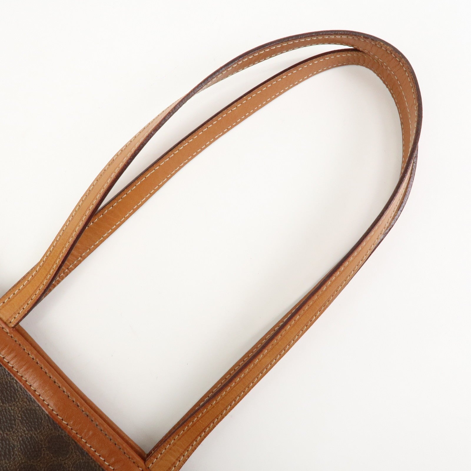 Celine Macadam Tote Bag - Brown, PVC Coated Canvas and Leather
