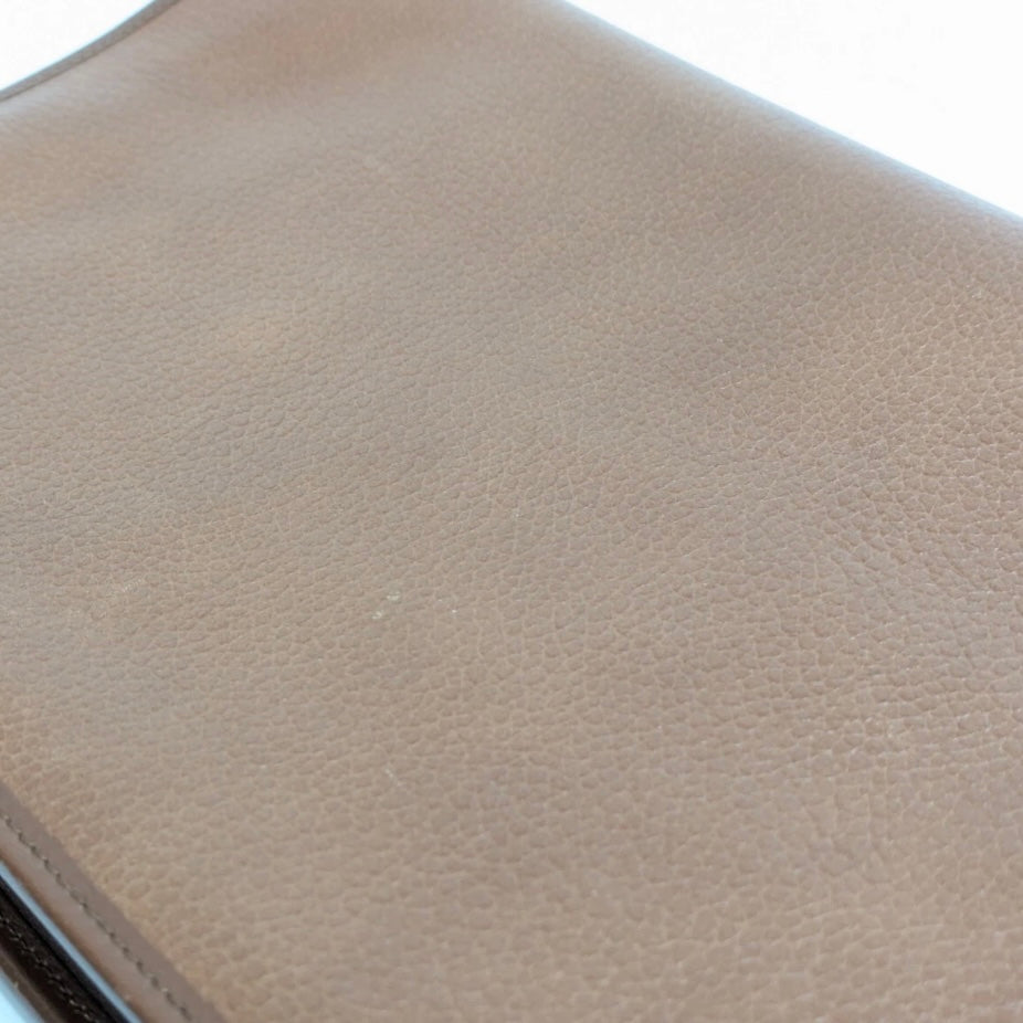 Burberrys Vintage Clutch Bag- Brown leather