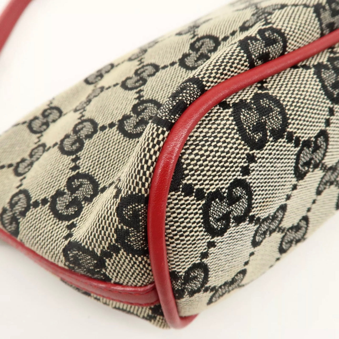 Boat Bag GG Canvas Leather Hand Bag Pouch