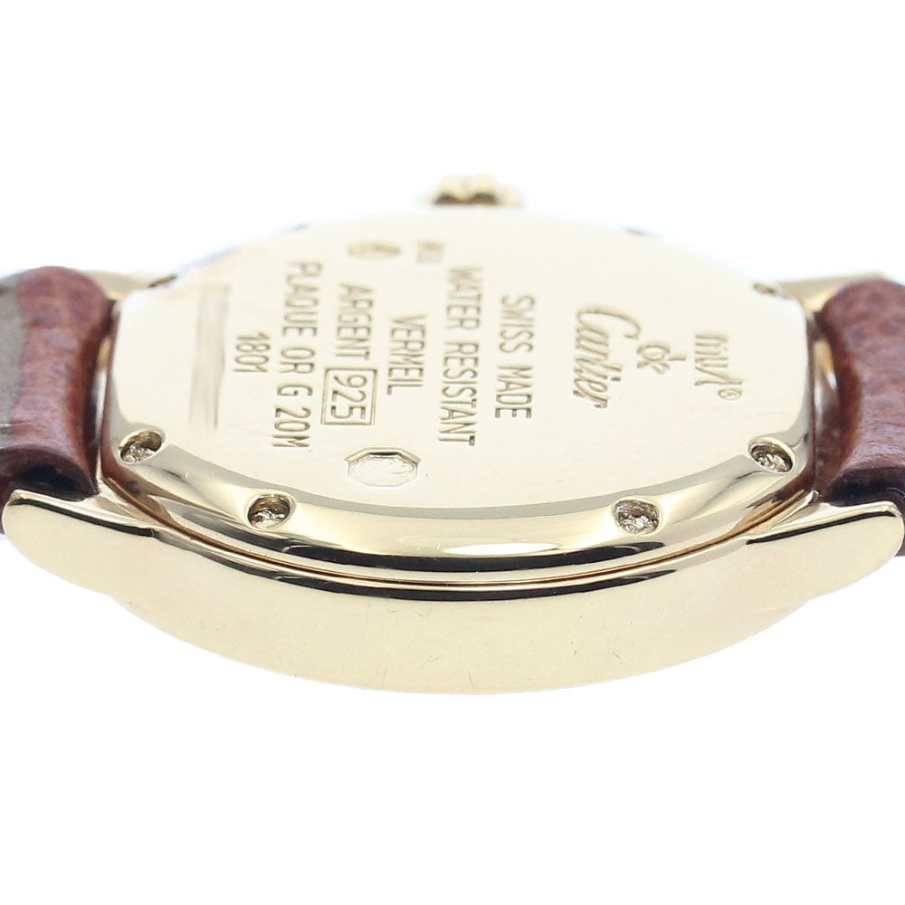 CARTIER Mastrond SM Wristwatch - Beige, Leather