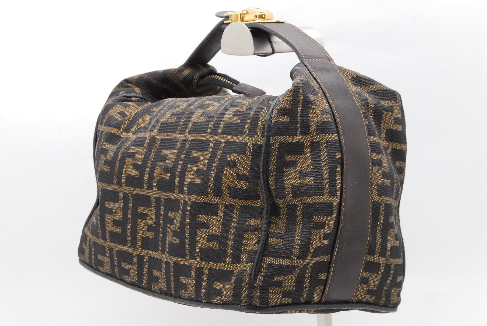 Fendi zucca Vanity Handbag - Brown, Nylon Canvas
