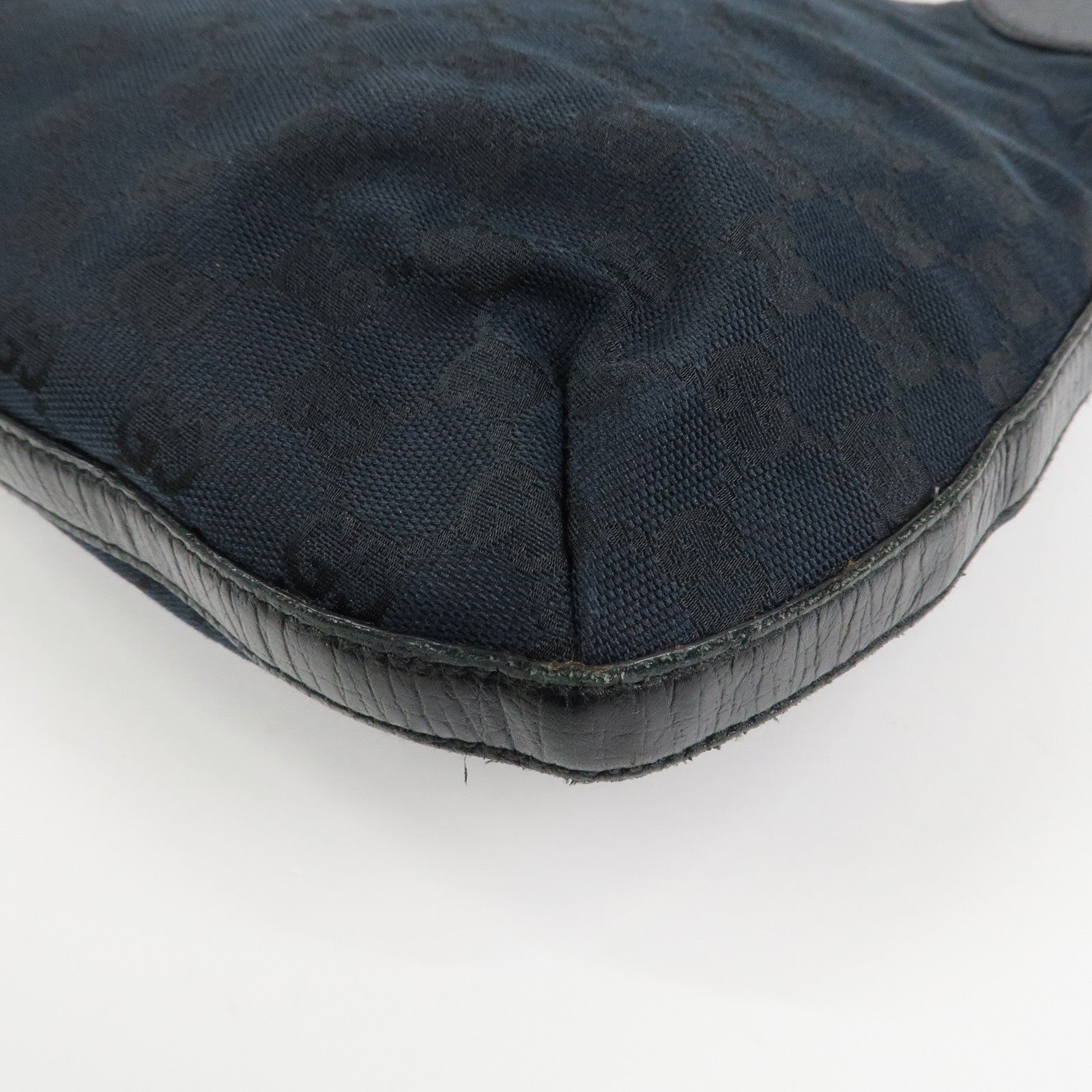 Gucci Horsebit Shoulder Bag - Black, Canvas