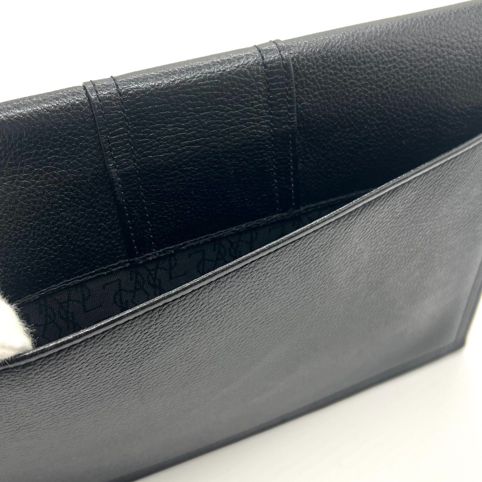 Saint Laurent YSL Clutch - Black, Leather