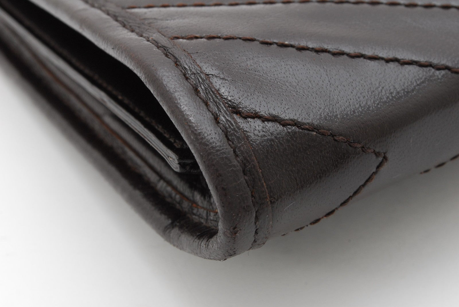Saint Laurent Clutch Bag - Brown, Leather