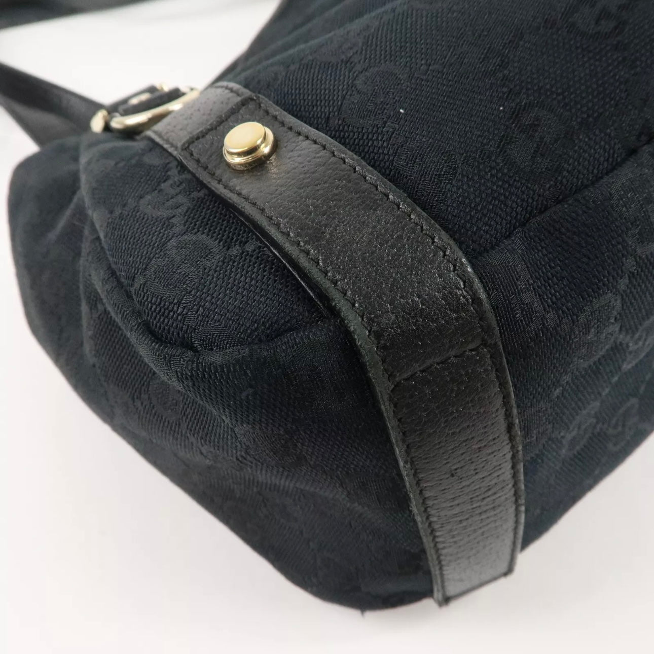 Abbey GG Canvas Leather Tote Bag