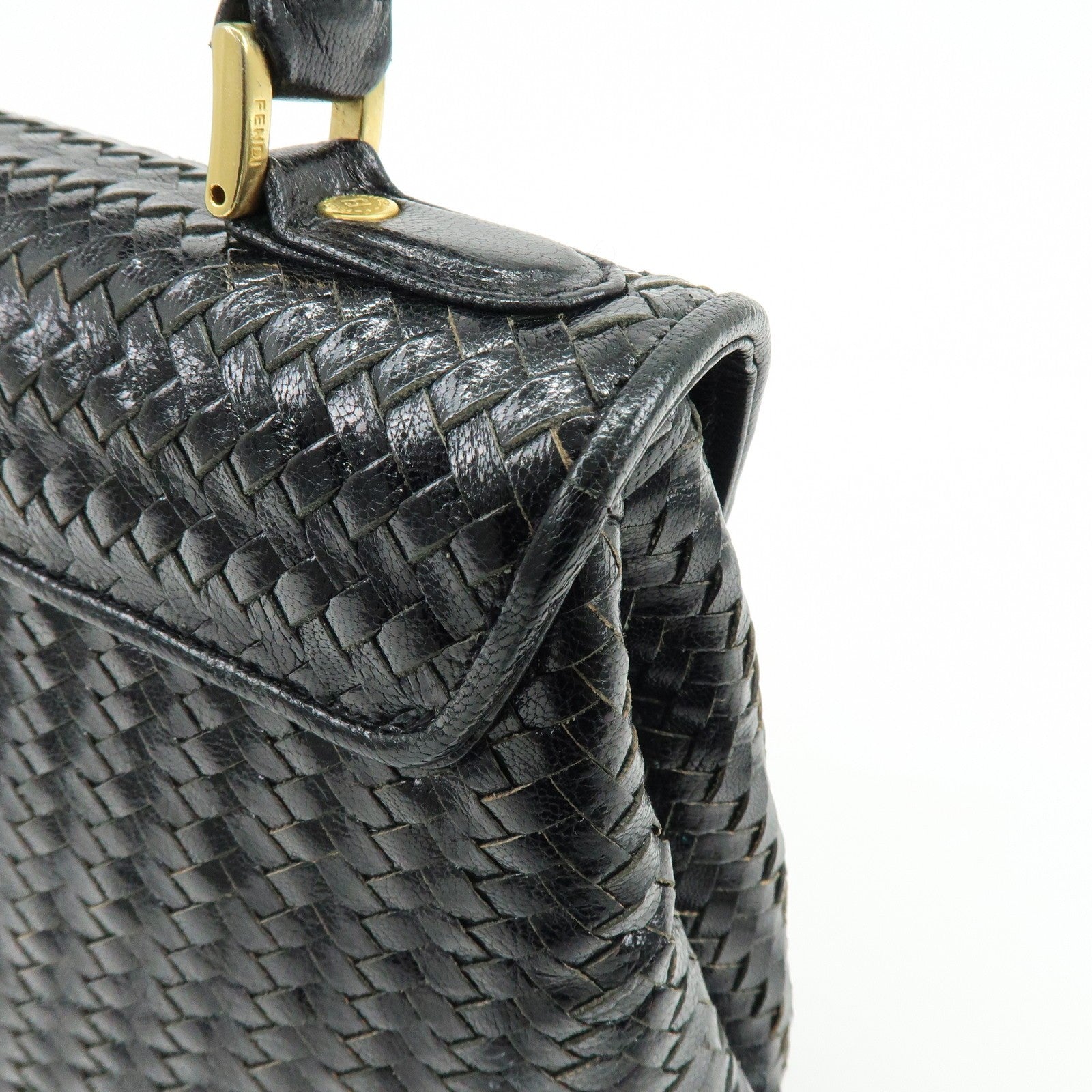 Fendi Hand Bag - Black, Leather
