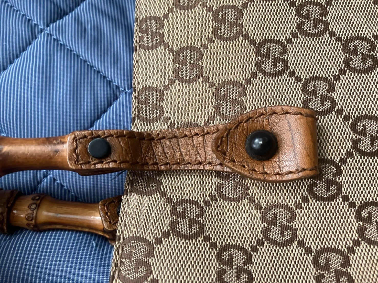 Gucci GG Hand Bag - Brown, Canvas