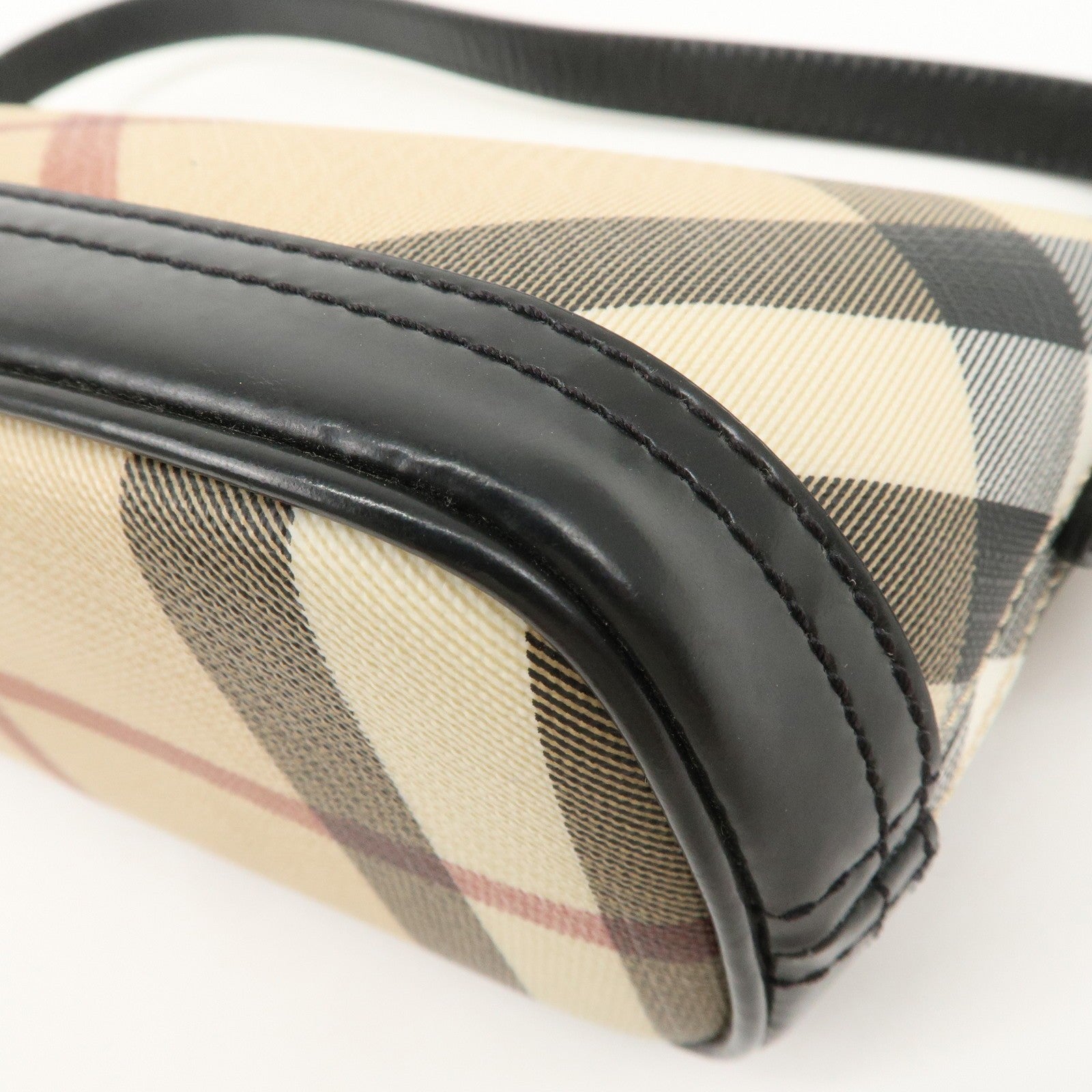 Burberry Boat Bag Handbag - Black, PVC