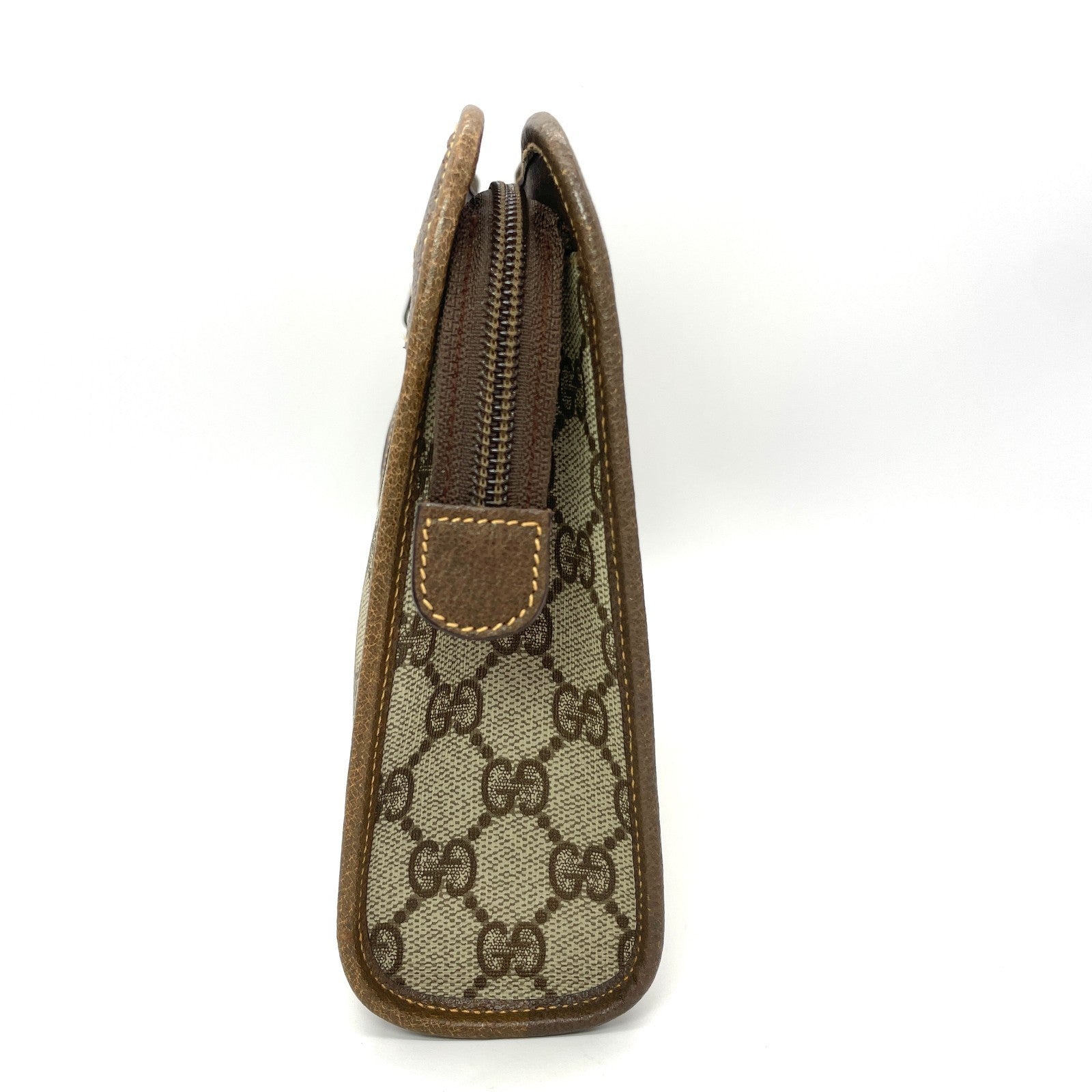 Gucci GG Clutch Bag - Brown, PVC Leather