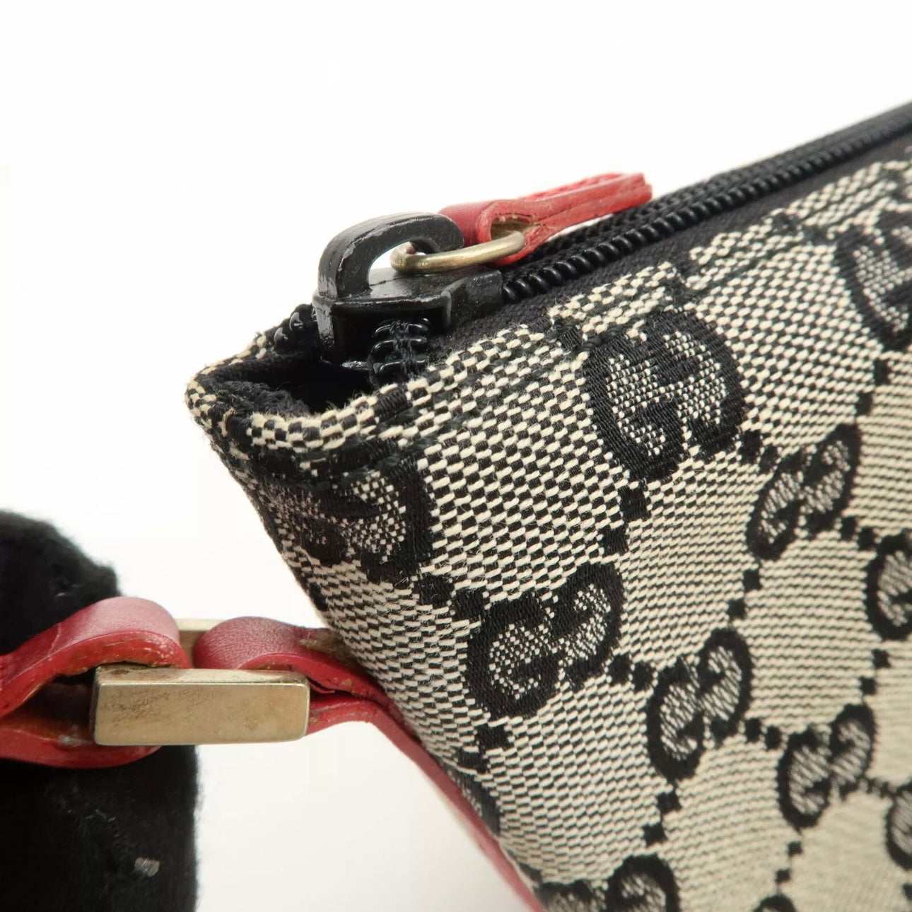 Boat Bag GG Canvas Leather Hand Bag Pouch