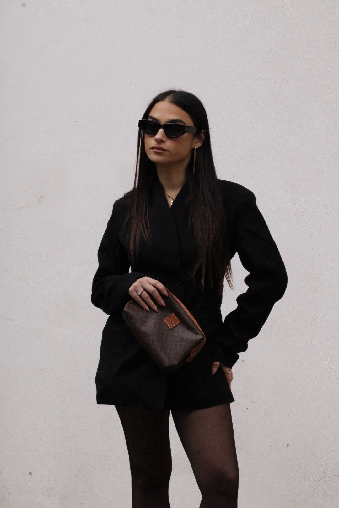 Celine Pouch Clutch Bag - Brown, PVC