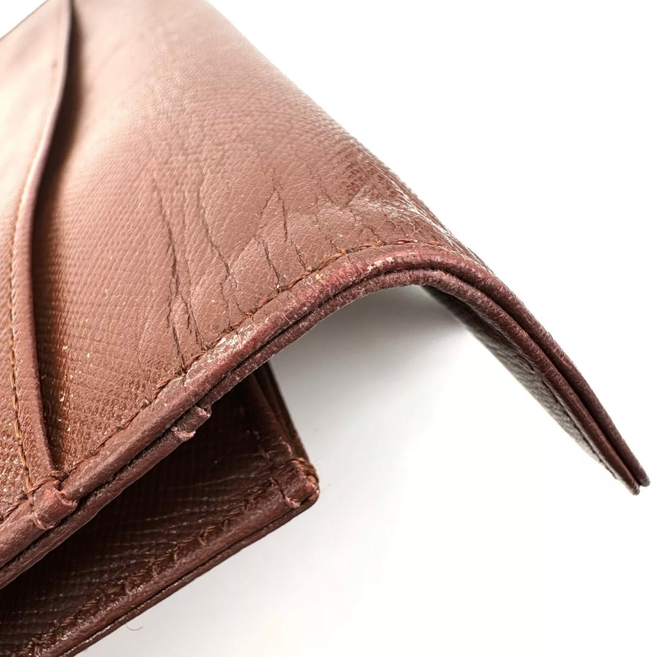 Saint Laurent Vintage Clutch Bag -Leather Brown