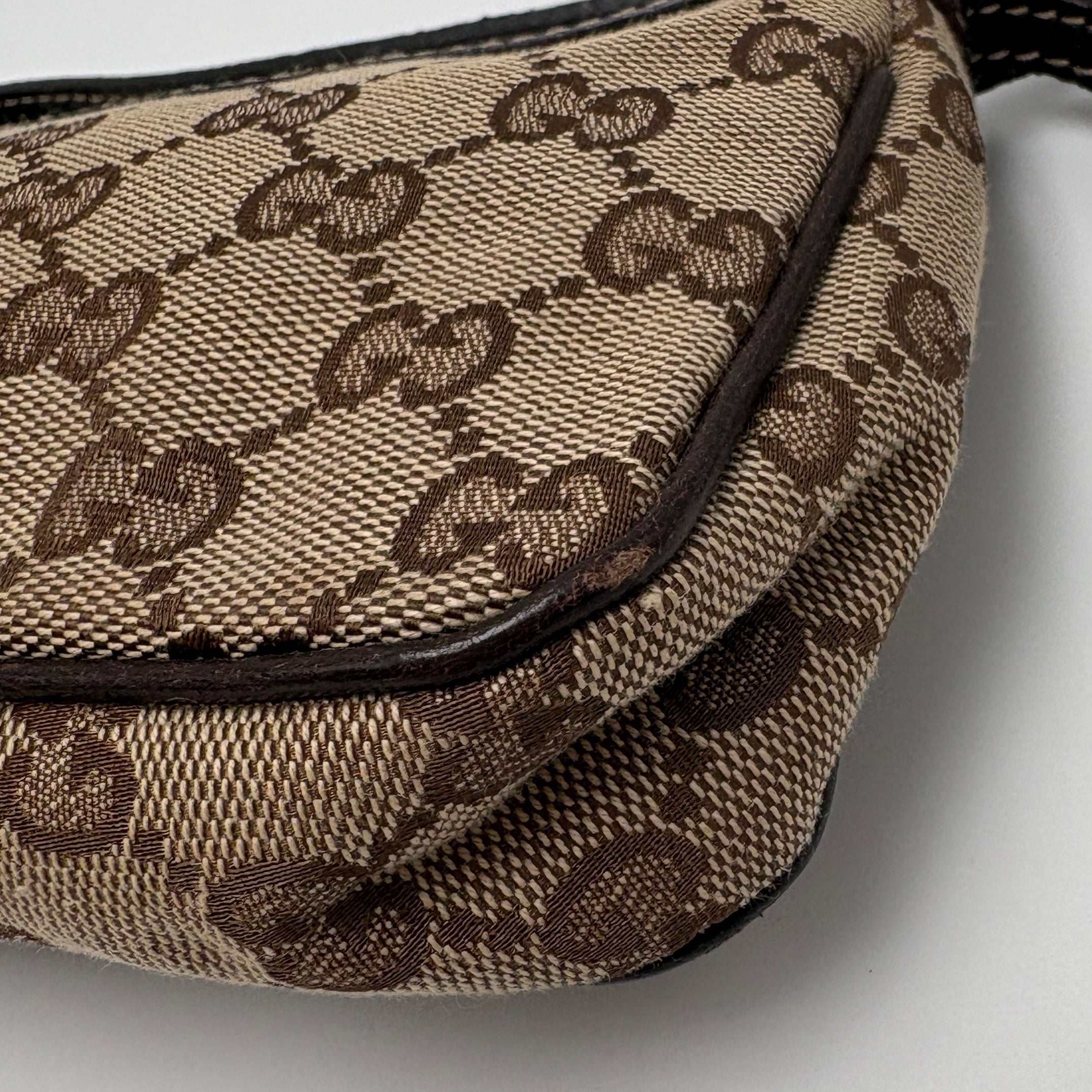Gucci GG SHW Shoulder Bag Canvas Brown