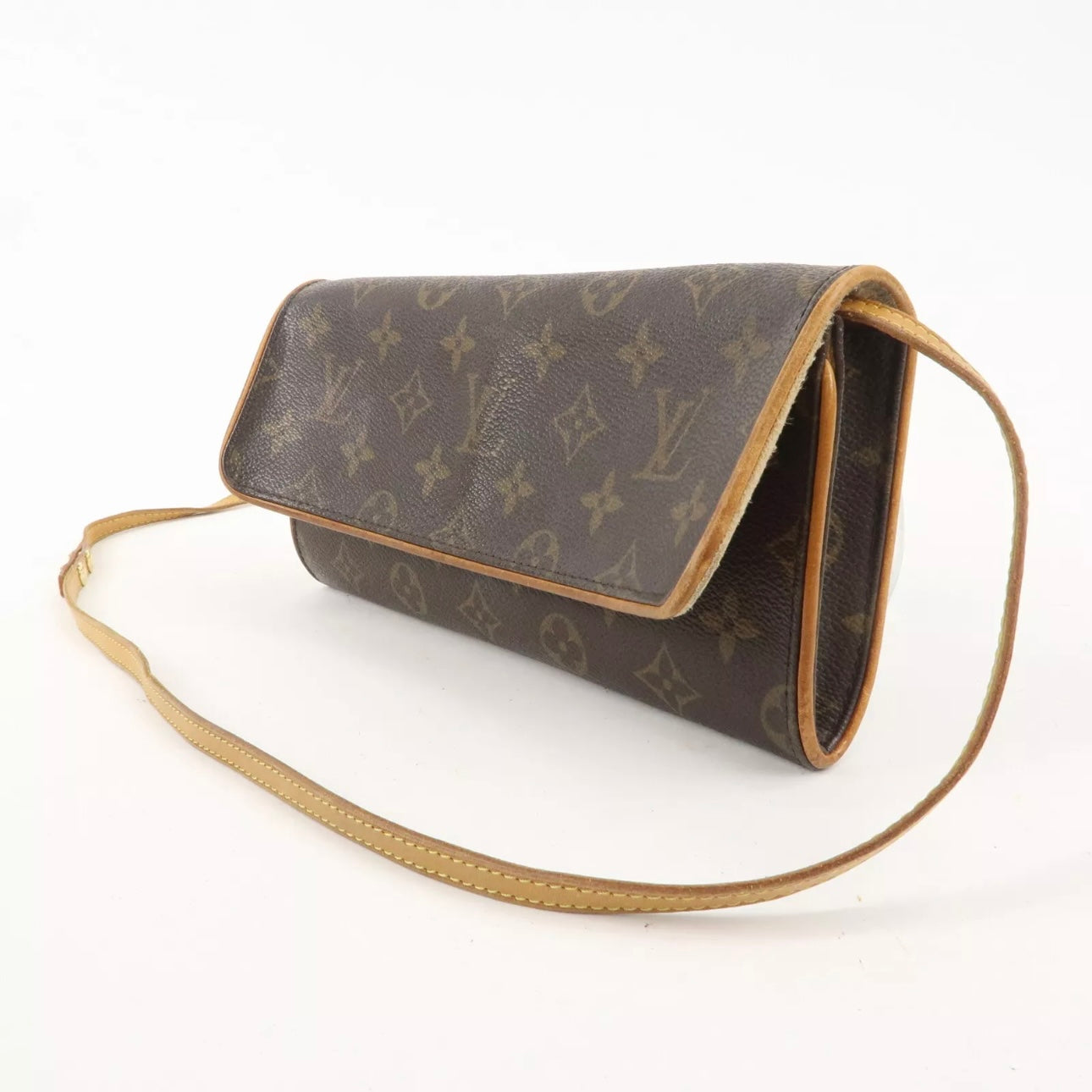 Monogram Pochette Twin GM 2Way Bag Brown