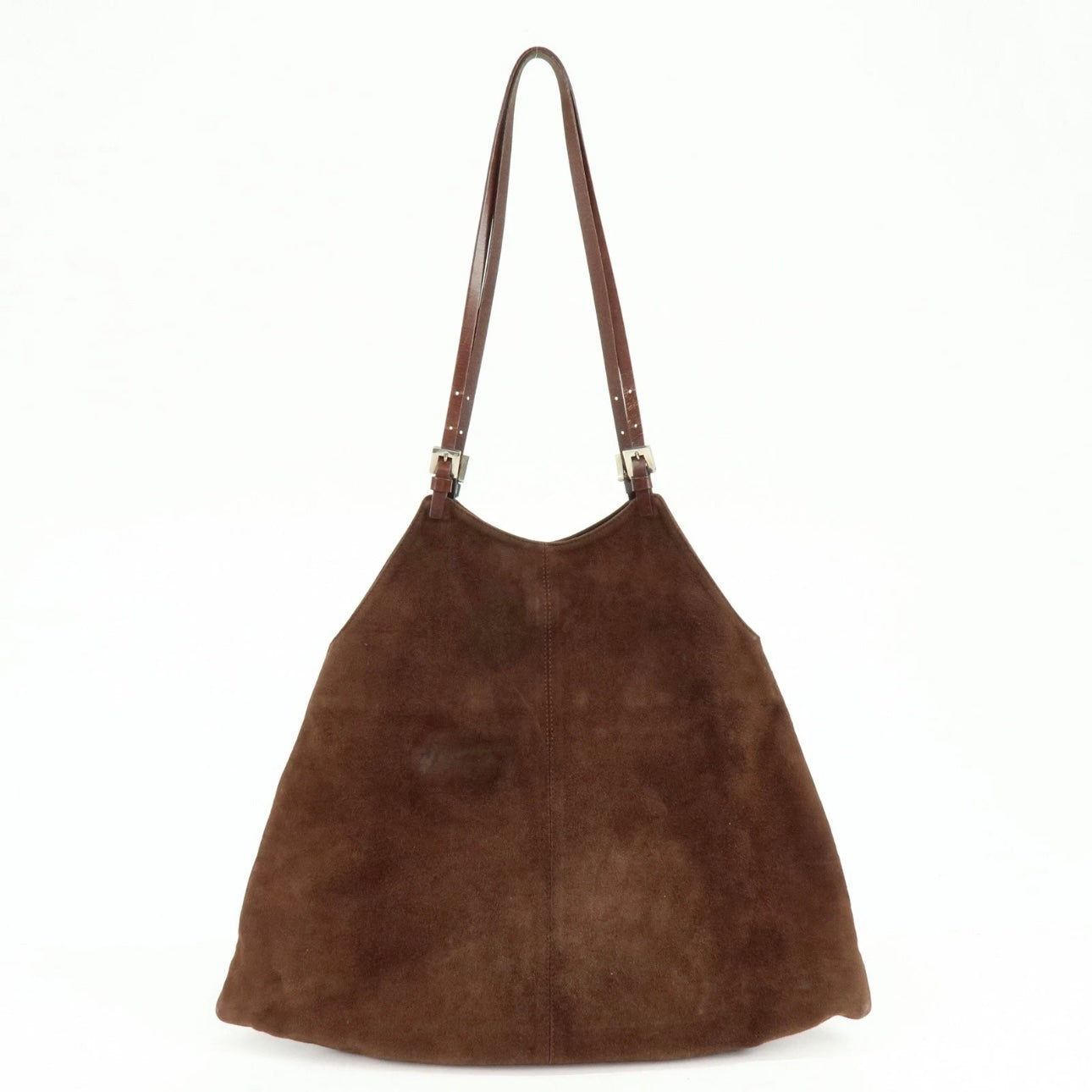 FENDI Suede Tote Shoulder Bag