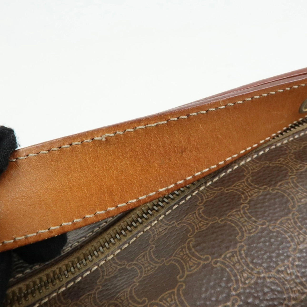 Celine Macadam Handbag Pochette - Brown, PVC