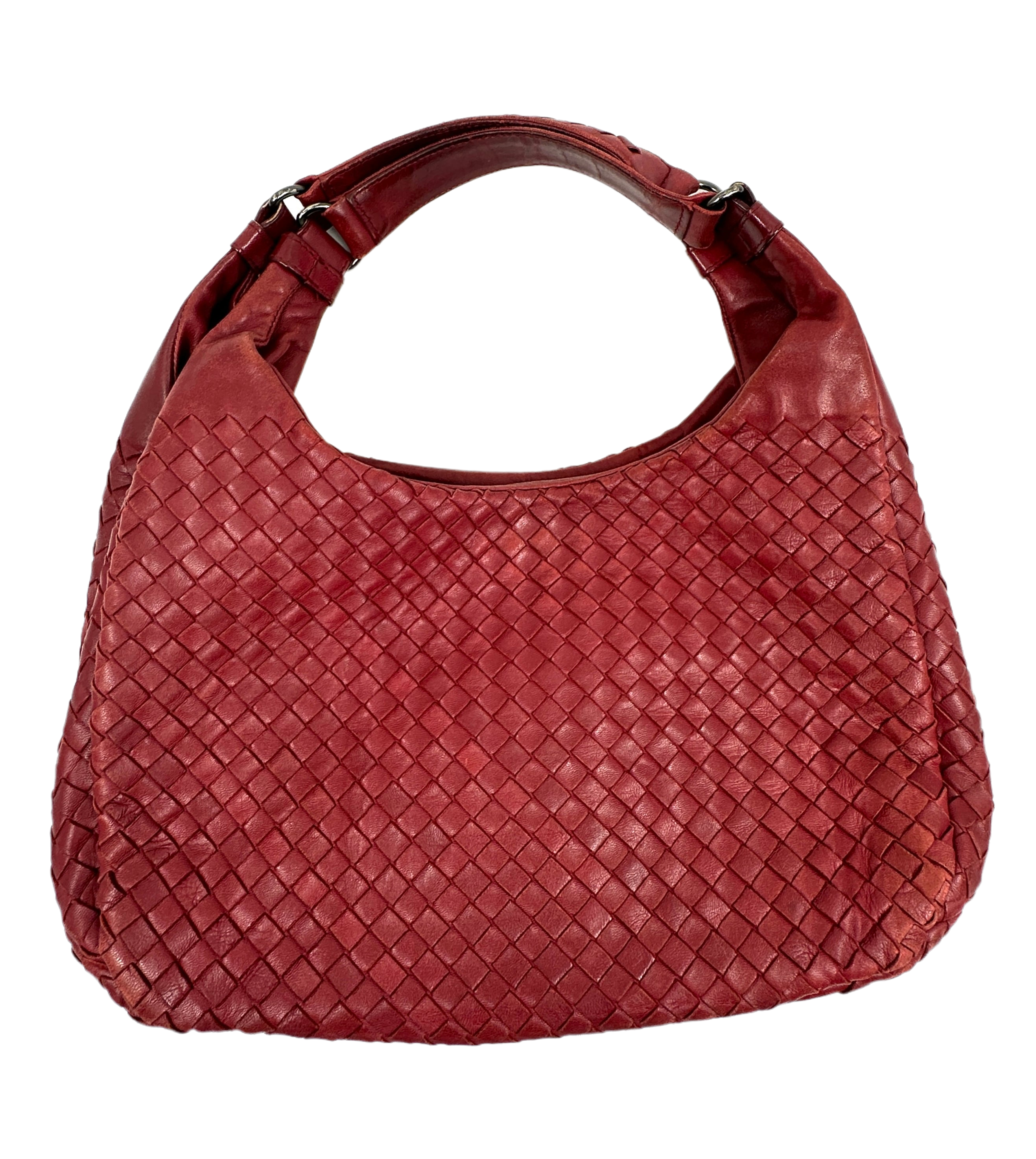 Intrecciato Campana Leather Shoulder Bag