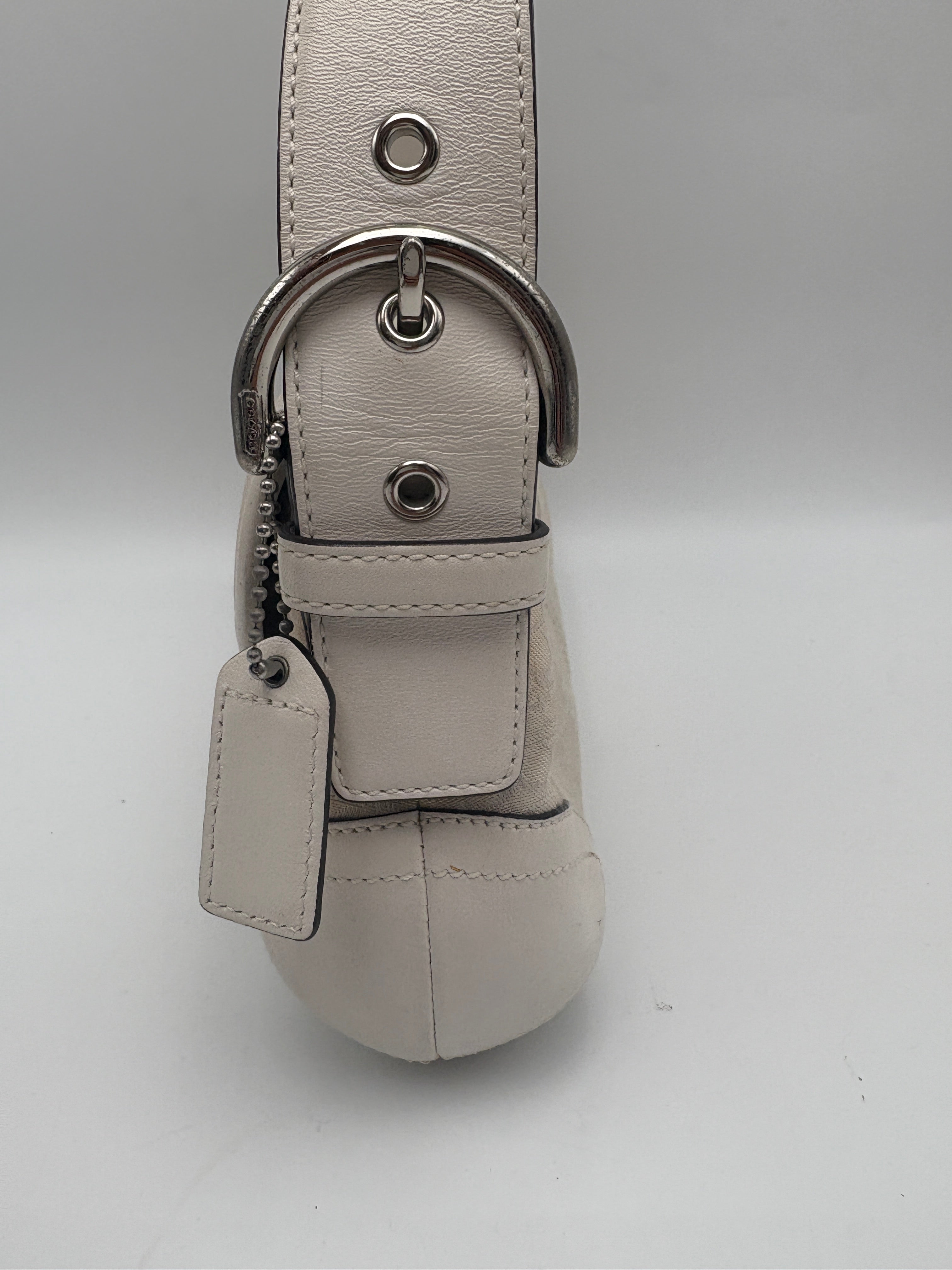 Coach Signature White Bag
