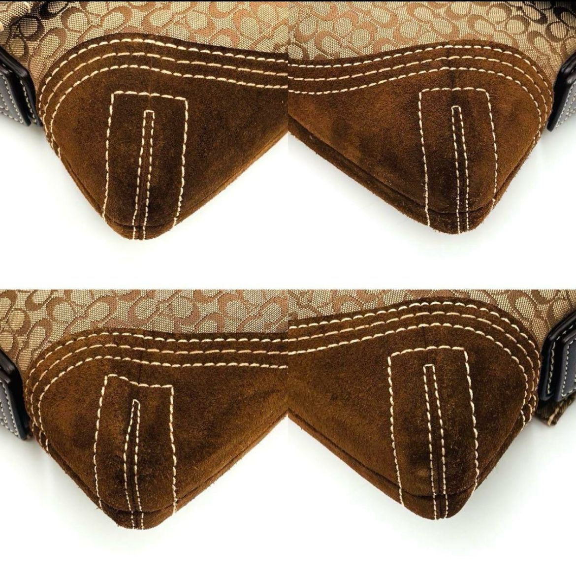 Coach Signature Suede Bag