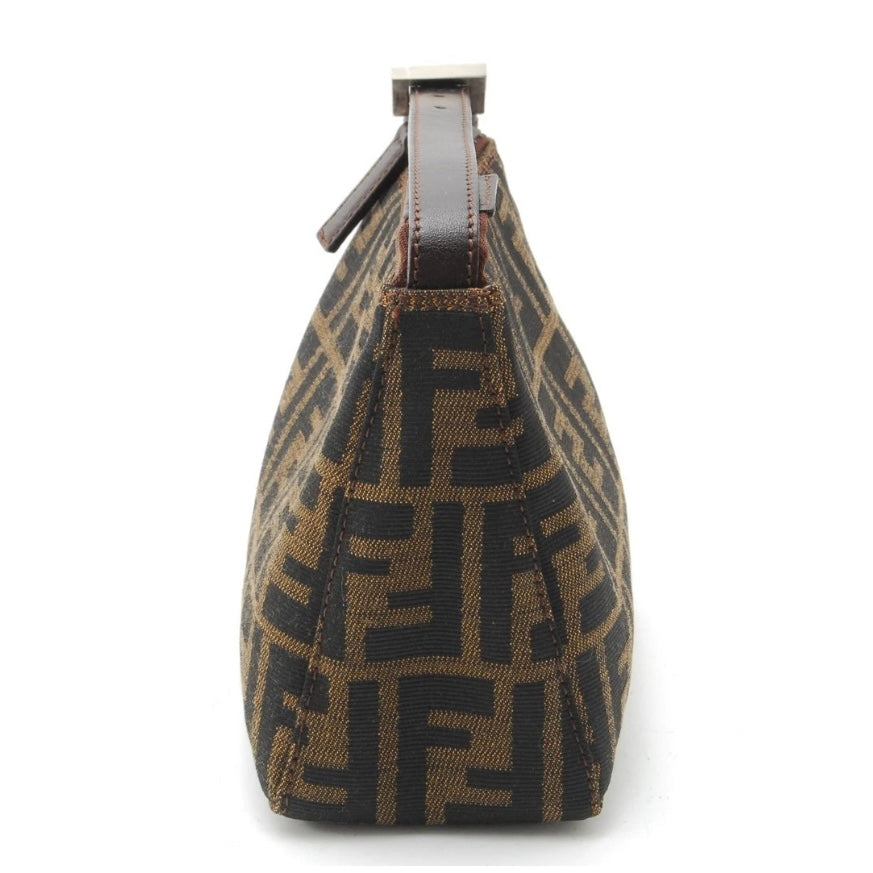 FENDI zucca handbag- canvas, leather